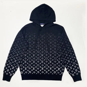 Louis vuitton mens gradient hoodie Small S black monogram