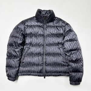 Christian Dior 50 L large oblique puffer jacket grey CD