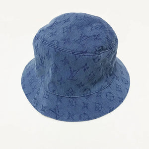 Louis vuitton monogram reversible denim bucket hat LV