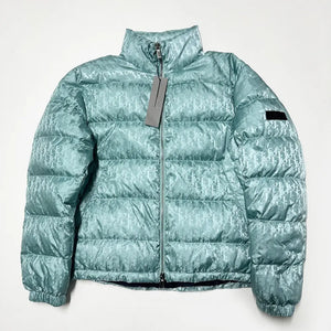 Christian Dior CD size 54 XL 2XL oblique puffer jacket green