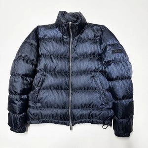 Christian Dior 50 L large oblique puffer jacket Navy Blue