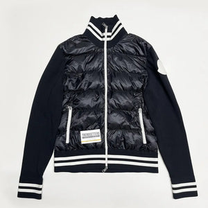 Moncler tricot zip sweatshirt jacket size S M Black Medium