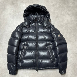 100% AUTHENTIC MONCLER MAYA SIZE 2 BLACK M MENS PUFFER JACKET 8/10