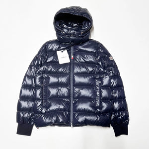 100% AUTHENTIC MONCLER CUVELIER SIZE 4 L XL BLUE MENS JACKET MENS PUFFER DOWN
