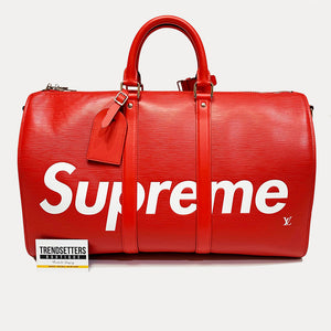 LOUIS VUITTON X SUPREME KEEPALL 45