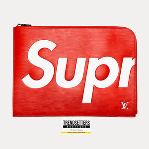 LOUIS VUITTON X SUPREME POCHETTE RED