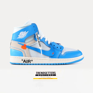 NIKE AIR JORDAN X OFF WHITE AJ1 UNC BLUE